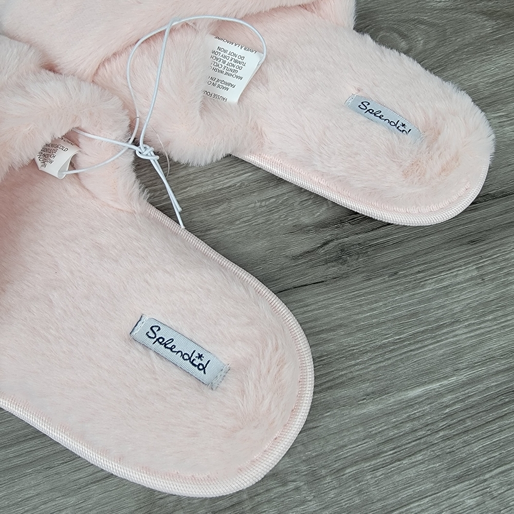 Splendid Faux Fur Criss-cross Slippers - Picture 7 of 7